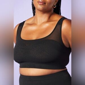 Yitty Mesh Me Smoothing Midi Bralette Black Women's Size M NWT’s